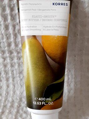 Korres Elasti Smooth BERGOMOT PEAR Body Butter LOTION 13.53 oz Mega Size Unisex